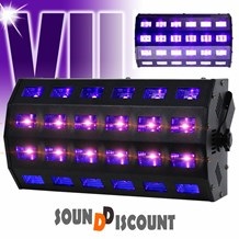 Ibiza LED-UVBAR18 - Lumiere Noire 18x3W
