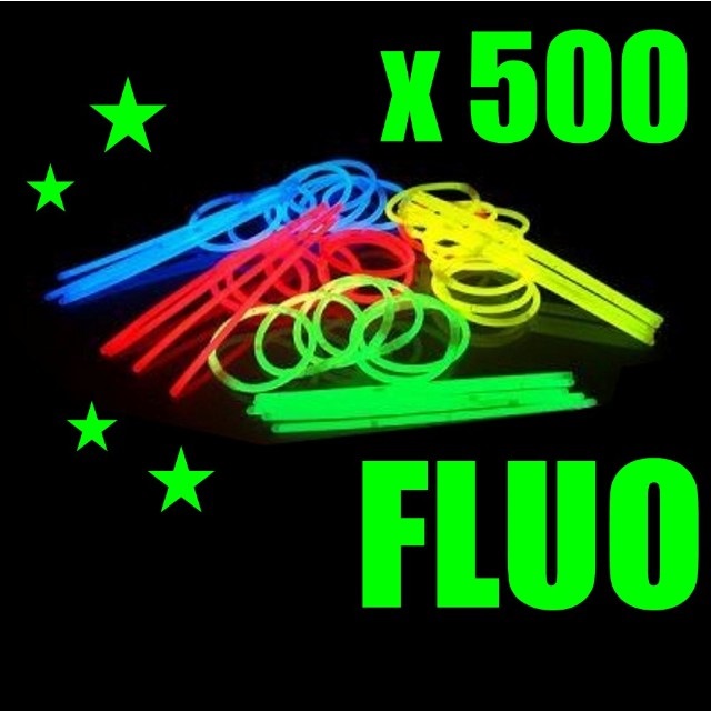Bracelet fluo pack de 100 - Lux et Déco, Fluos