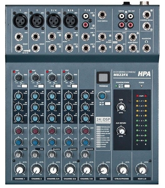 Consoles analogiques, HPA Promix 8 - Console de mixage analogique