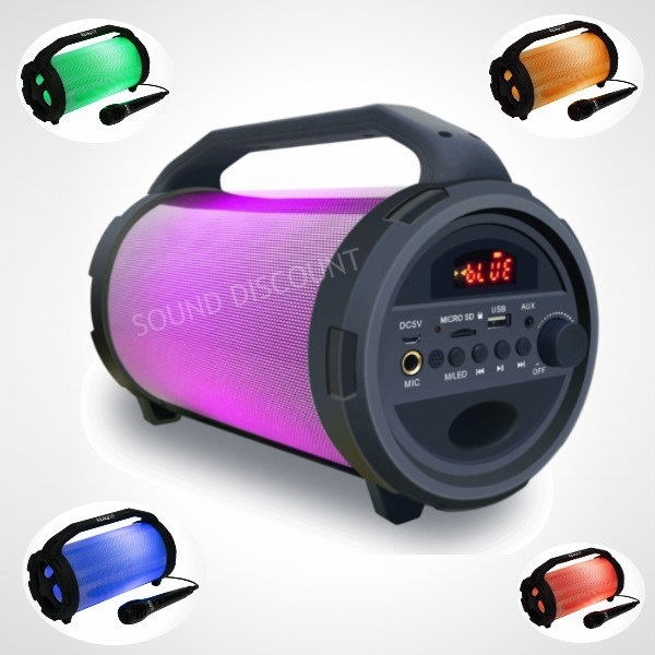 Enceintes, baffle et amplis DJ Madison Enceinte autonome nomade batterie  USB Bluetooth 600W MAD-NASH60 - Effet lumière ASTRO-BALL8 - Effet lumière  LEDPARTY-MINIWAVE
