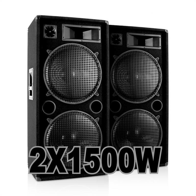 Pack Sono 2800w Total Avec 2 Enceinte 2x600w - Ampli 1600w - Pack